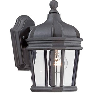 Minka Lavery Rustic Outdoor Wall Light Fixture Black 11 1/2" Clear Beveled Glass for Post Exterior Barn Deck Porch Yard Patio - 1 of 1