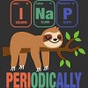 Boy's Design By Humans Funny Science Sloth i Nap Periodic Sloths Lovers By yargic T-Shirt - 2 of 3