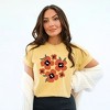 Simply Sage Market Women's Red Poppies Short Sleeve Garment Dyed Tee - 2 of 4