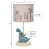 Lambs & Ivy Dino-Might Custom Designed 3D Dinosaur Nursery Lamp with Shade - 3 of 4