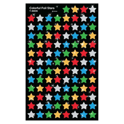 Trend Colorful Foil Stars superShapes Stickers, 400 ct (Pack of 6)