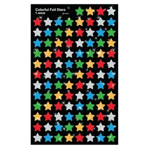 Trend Colorful Foil Stars superShapes Stickers, 400 ct (Pack of 6) - 1 of 1