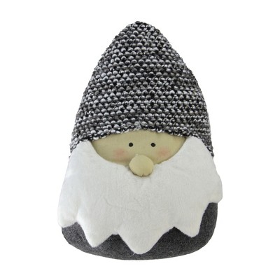 Northlight 8" Gray and White Elegant Santa Head Gnome Tabletop Decor