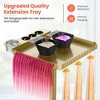 TASALON Professional Hair Styling Station Cart, Rolling Salon Tray with Magnetic Bowls, Tool Holders and Dryer Mount, Gold - 4 of 4