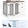 Jojoka 44'' Dog Crate Furniture with Drawer & Cabinet, Heavy Duty Indoor Dog Kennel, Wooden Pet Cage Side Table for Small/Medium Pets - 2 of 4