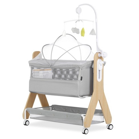 Dream On Me Horton Bassinet and Bedside Sleeper, Grey