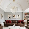 BAOURE Modern Black Tree Branch Chandelier 6-lights, 18.11in Linear Pendant Light Fixture for Dining Living Room Entryway Foyer Stairway Bedroom - 3 of 4