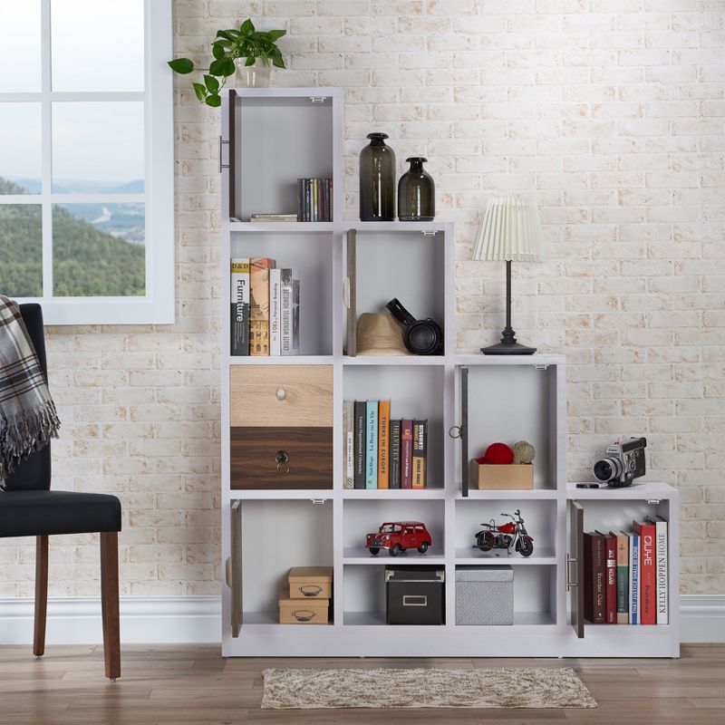 61.5&#34; Hirsch Contemporary Bookcase White - HOMES: Inside + Out, 6 of 12