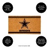 Evergreen Dallas Cowboys Logo Turf Mat, Brown- 28 x 16 Inches Indoor Outdoor Doormat - 4 of 4