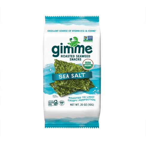 GimMe Organic Roasted Seaweed Snack Sea Salt .35oz - image 1 of 4