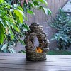 14" Resin Layered Rock Fountain Brown - Alpine Corporation: Indoor/Outdoor Waterfall Feature - 2 of 4