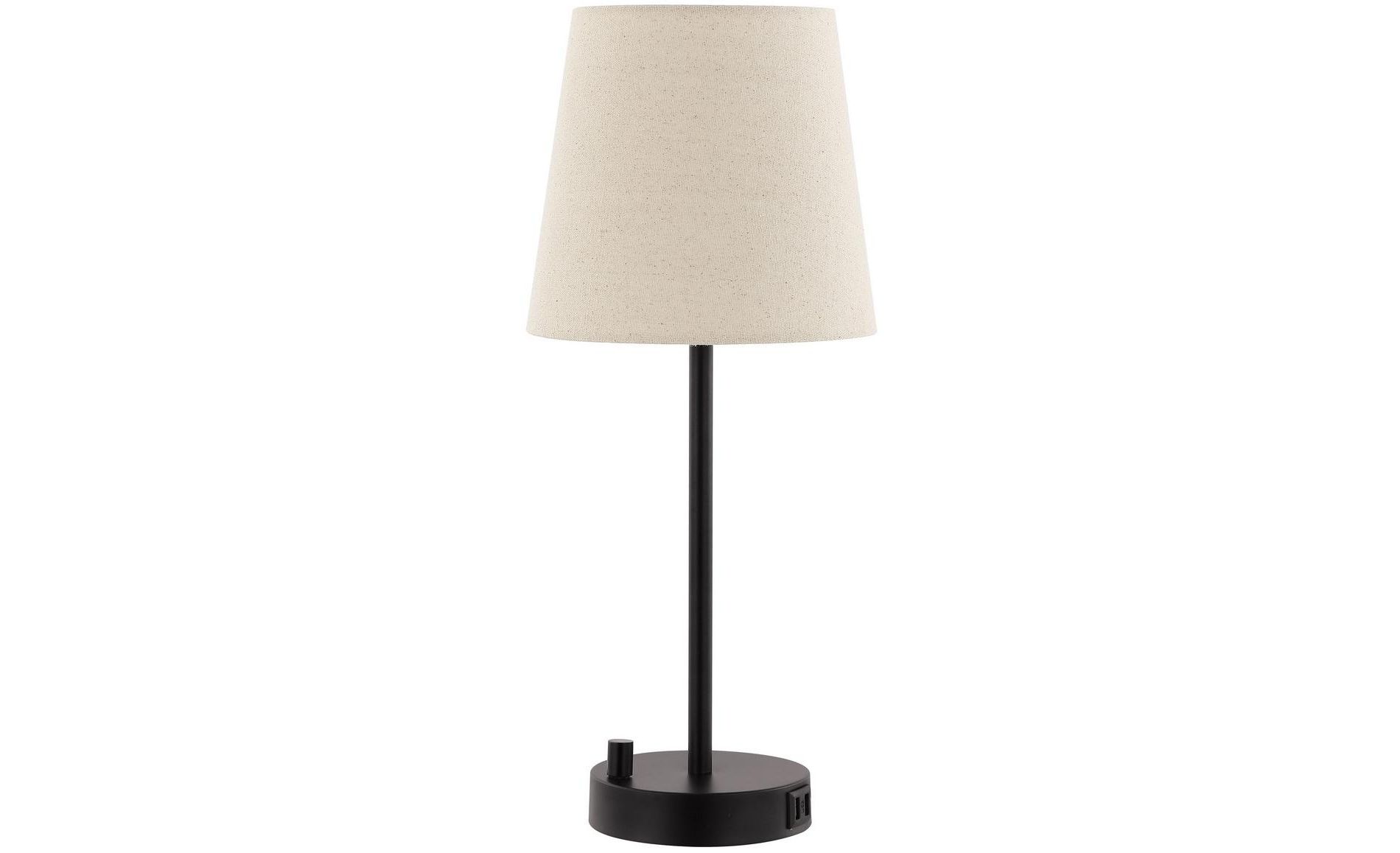 Fowley Table Lamp W/ USB Port - 18.75 Inch Height - TBL4461 - Black - Safavieh