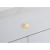 Elegant Lighting Cecil 1.3Inch Brushed Gold Square Knob Multipack (Set of 10) - 3 of 4