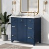 36" Bathroom Vanity Cabinet with Sink Top Combo Set - 2 of 4