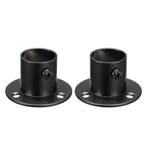 Unique Bargains Stainless Steel Adjustable Corrosion Resistance Rod Holder Support Brackets - 1 of 4