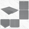REGALWOVEN Easy Clean Kitchen Mat for Kitchen Counter, Heat Resistant Silicone Dish Drying Mat with Concave and Convex Design 1 Pc - 4 of 4
