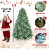 Green Realistic Artificial Christmas Tree with PE+PVC Tips, Hinged Branches and Metal Stand, Faux Xmas Tree - Koiai - 4 of 4