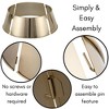 BIRDROCK HOME 4-Panel Christmas Tree Collar - Soft Gold - image 4 of 4