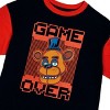 Five Nights At Freddy's Game Over Crew Neck Short Sleeve Boy's Colorblock T-shirt - 4 of 4