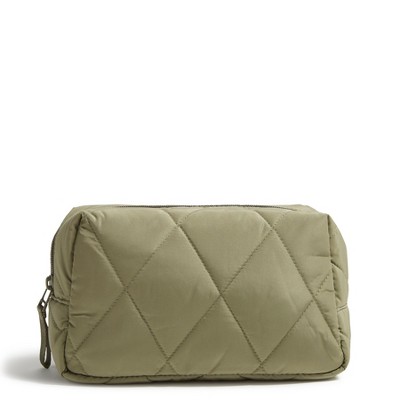 Vera Bradley Women's Outlet Ultralight Essential Medium Cosmetic Deep Lichen Green