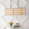 42" 4-Light Chadwick Rustic Farmhouse Iron Linear LED Pendant Oil Rubbed Bronze - JONATHAN Y: UL Listed, Adjustable Height - 3 of 4
