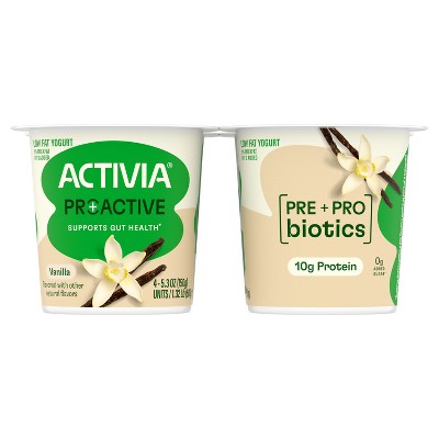ACTIVIA Vanilla Probiotic Yogurt Cups - 21.2oz/4ct