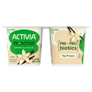ACTIVIA Vanilla Probiotic Yogurt Cups - 21.2oz/4ct - 1 of 4
