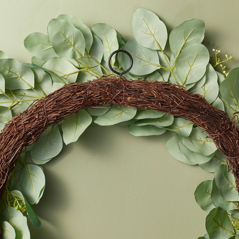 26&#34; Faux Seeded Eucalyptus Wreath - Hearth &#38; Hand&#8482; with Magnolia, 5 of 9