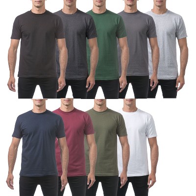 2 Pack Pro Club Men's Comfort Cotton Short Sleeve Crew Neck T-Shirt