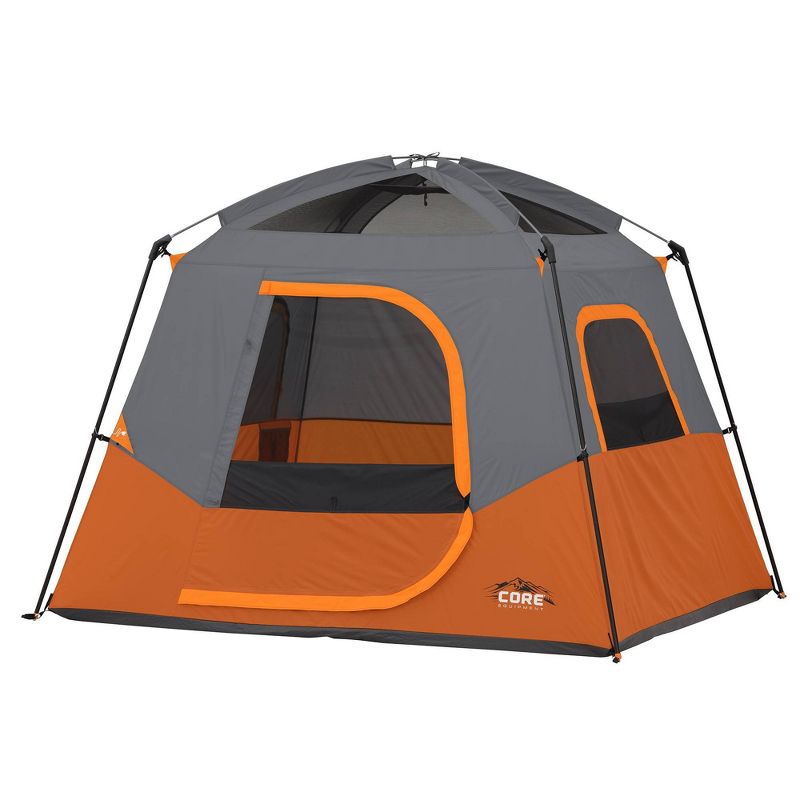 Core Equipment 4 Person Straight Wall Tent - Orange, 2 of 10