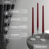 12 inch Taper Candles Set of 4 - Dripless and Smokeless Candle Unscented - Slow Burning Candle Sticks - 3 of 4