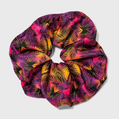 Leaf Printed Jumbo Matte Satin Hair Twister - Wild Fable™