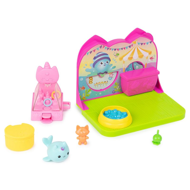 Gabby&#39;s Dollhouse Kitty Narwhal&#39;s Carnival Room Playset, 4 of 10