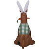 Gemmy Airblown Inflatable Scooby in Easter Outfit   SM, 4 ft Tall, Brown - 3 of 4