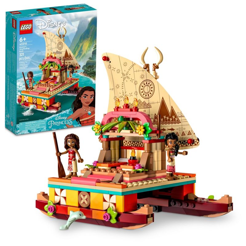 LEGO Disney Princess Moana&#39;s Wayfinding Boat Toy 43210, 1 of 8