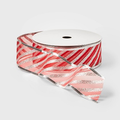 sheer silver ribbon