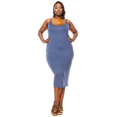 L I V D Women's Jennie Spaghetti Strap Midi Dress