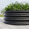 Kumasinova 32.08x11.4" Tall Raised Garden Bed,1 PC/2 PCS Metal Raised Beds for Plants,Vegetables,Flower Herb,Outdoor Round Garden Raised Planter Box - 4 of 4