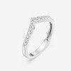 GILDED 1/10 ctw Lab Grown Diamond Stackable Band Ring for women in 14KT Gold Plated or 925 Sterling Silver | Size 7 - 2 of 4