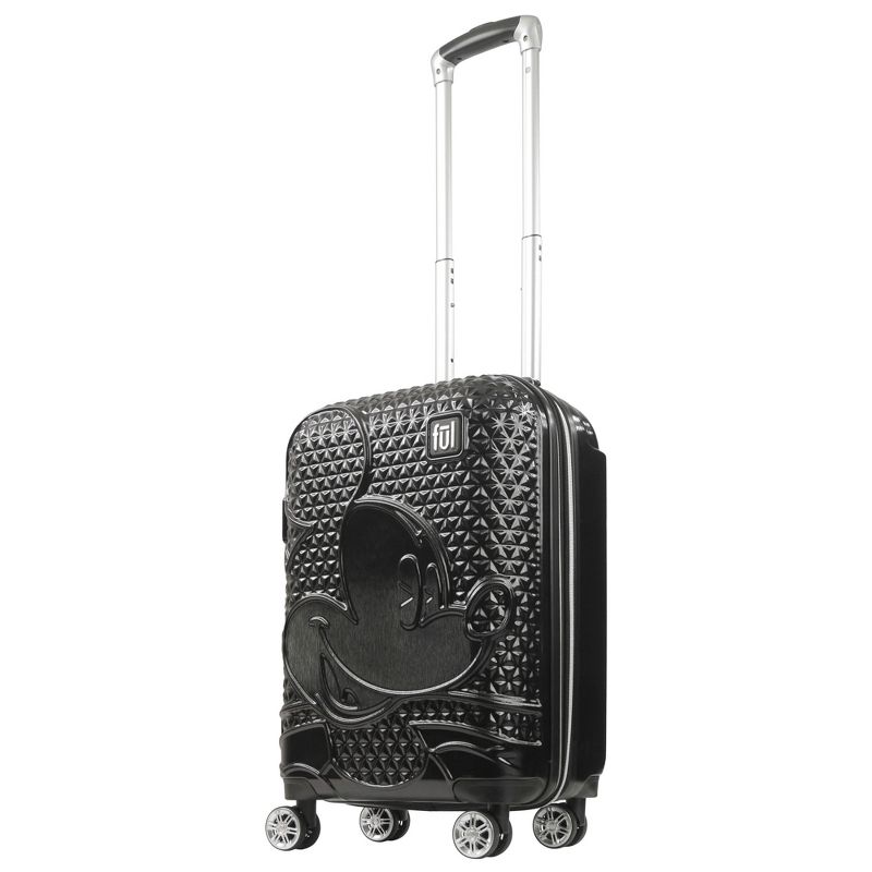 FUL Disney Textured Mickey Mouse 22in Hard Sided Rolling Luggage, 1 of 6