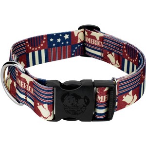 Country Brook Petz 1 1/2 Inch Deluxe Dog Collar - Americana Collection - 1 of 4