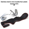 Itopfox Universal Car Headrest Hanger Hook - Microfiber Leather & Stainless Steel for Bags, Purses, Groceries, Clothes & More (Black) - 3 of 4