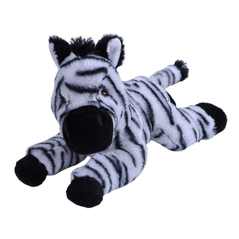 Wild Republic Ecokins Zebra Stuffed Animal, 12 Inches, 1 of 2