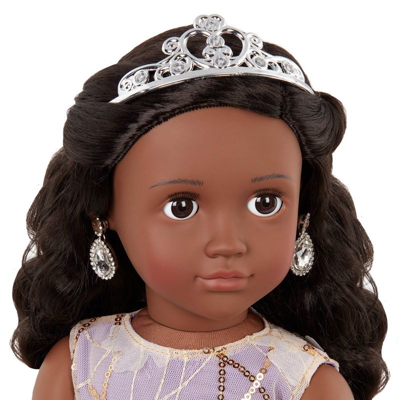 Our Generation Ambreal with Tiara &#38; Floral Gown Outfit 18&#34; Fashion Doll, 3 of 10