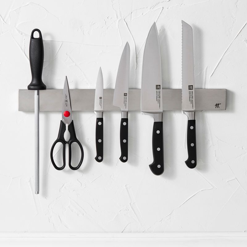 ZWILLING Professional "S" 7-pc Knife Set With 17.5" Stainless Magnetic Knife Bar, 2 of 4