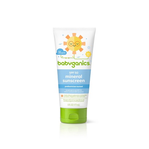 Babyganics Mineral-Based Baby Sunscreen Lotion SPF 50 - 6 fl oz - Packaging May Vary - image 1 of 3