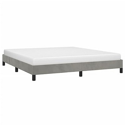 vidaXL Velvet Bed Frame King Size - Modern Design with Durable Plywood and Engineered Wood