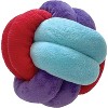 fouFit FouFouBrands Hide n Seek Knotted Snuffle Ball Treat Dispensing Nosework Toy for Dogs - Red/Blue/Purple(Large) - 3 of 3