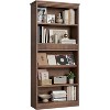 71" Farmhouse Bookcase w/Display Rack & Fluted Design, 5 Tier Tall Bookshelf with Wooden Base, Wood Bookshelf Vintage Book Shelf for Office Library - 2 of 4