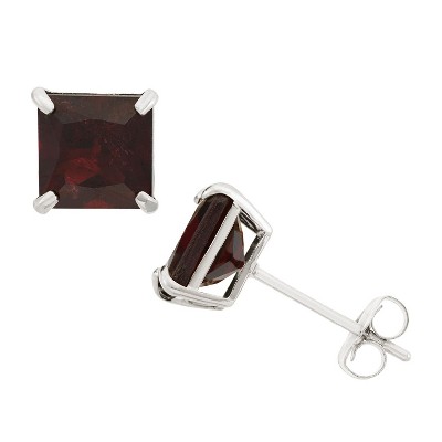 garnet-white gold